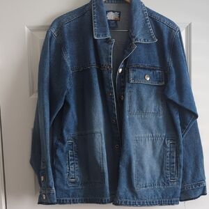 DISS Shadow Boy Women's Classic Blue Denim Jacket Unisex P2P 23 L28